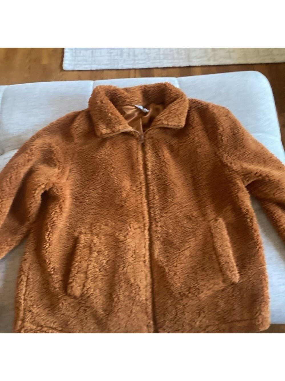 | J. Crew– Teddy Fleece Jacket Size Medium - Picture 9 of 9